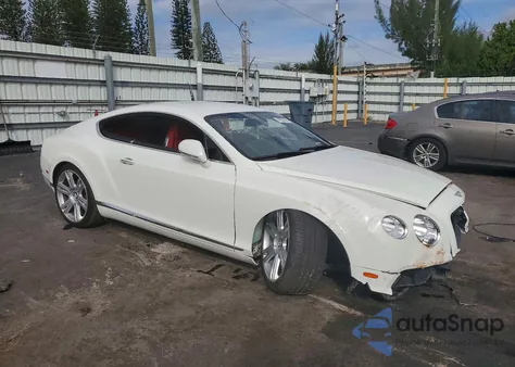 2014 Bentley Continental Gt V8 z USA, uszkodzony, nr VIN SCBFT7ZA5EC095220